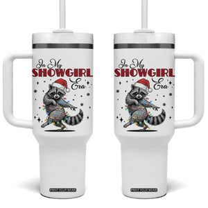 Funny Raccoon Christmas Tumbler With Handle In My Costume Era Xmas TS14 One Size: 40 oz White Print Your Wear