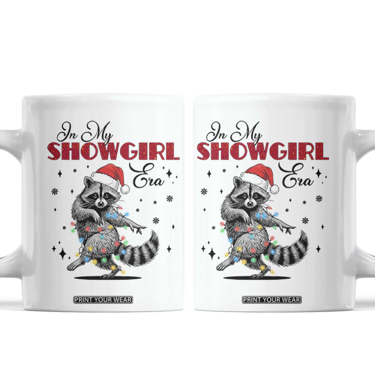 Funny Raccoon Christmas Coffee Mug In My Costume Era Xmas TS14 White Print Your Wear