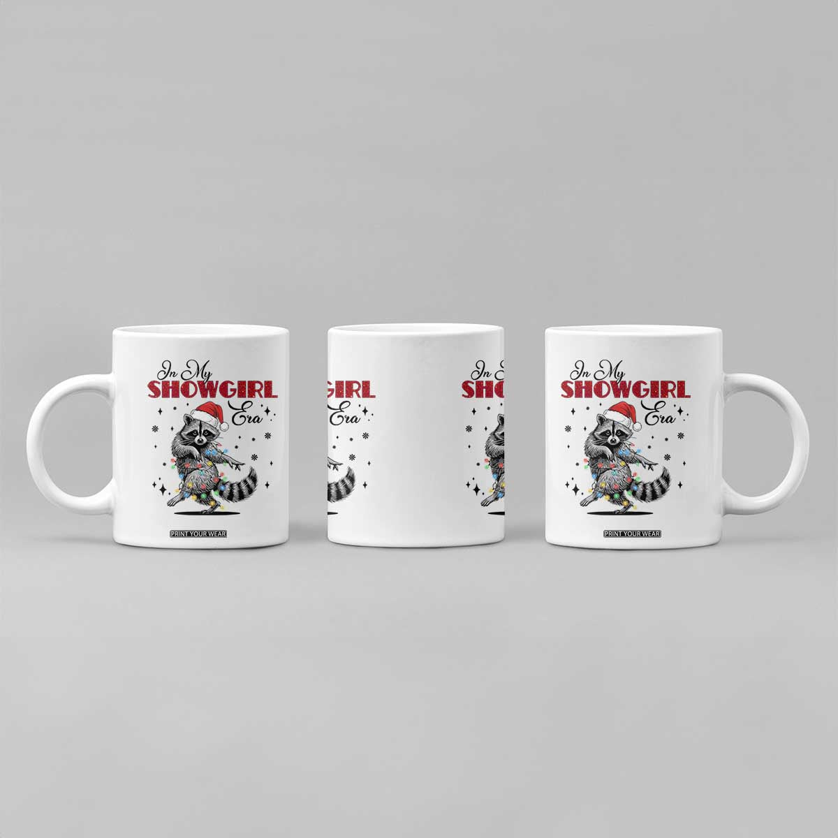 Funny Raccoon Christmas Coffee Mug In My Costume Era Xmas TS14 Print Your Wear