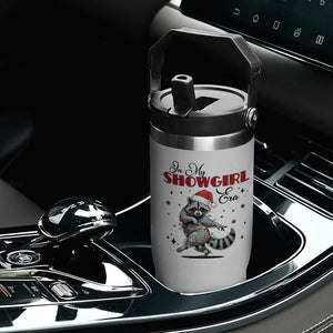 Funny Raccoon Christmas Flip Straw Tumbler In My Costume Era Xmas TS14 Print Your Wear