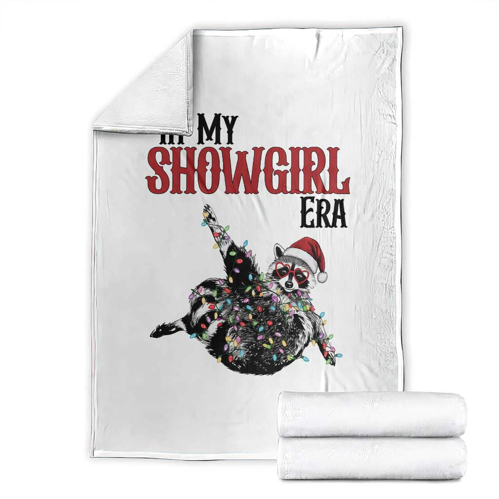 Funny Raccoon Christmas Throw Blanket In My Costume Era TS14 White Print Your Wear
