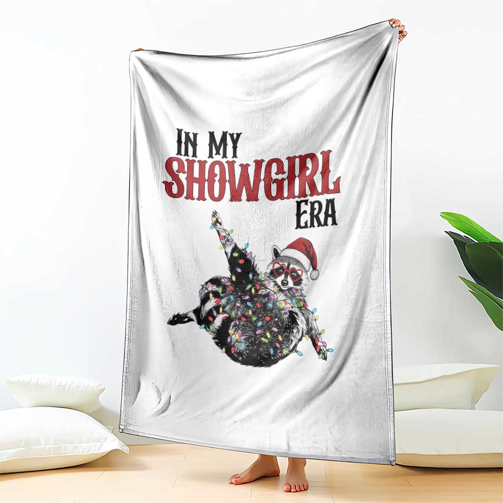 Funny Raccoon Christmas Throw Blanket In My Costume Era TS14 Print Your Wear