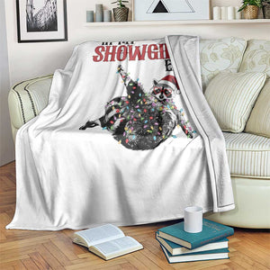 Funny Raccoon Christmas Throw Blanket In My Costume Era TS14 Print Your Wear
