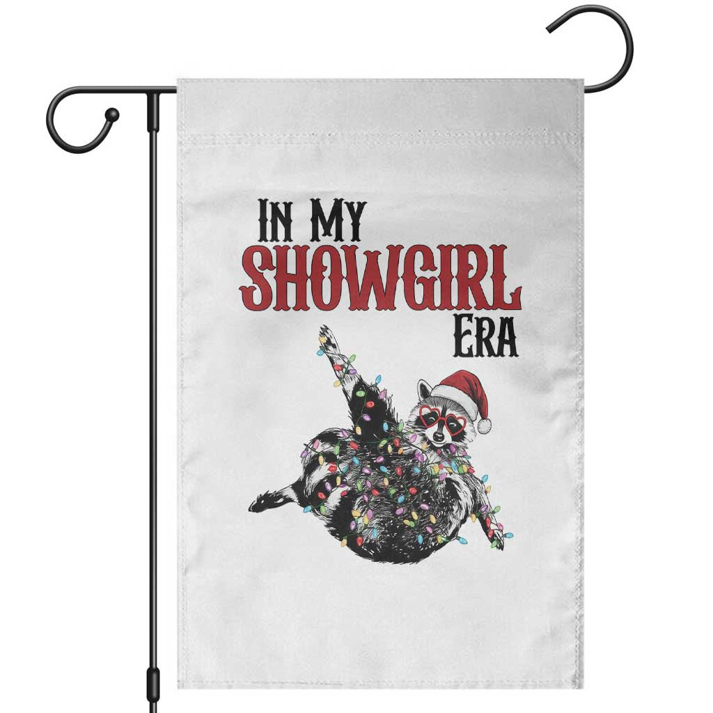 Funny Raccoon Christmas Garden Flag In My Costume Era TS14 White Print Your Wear