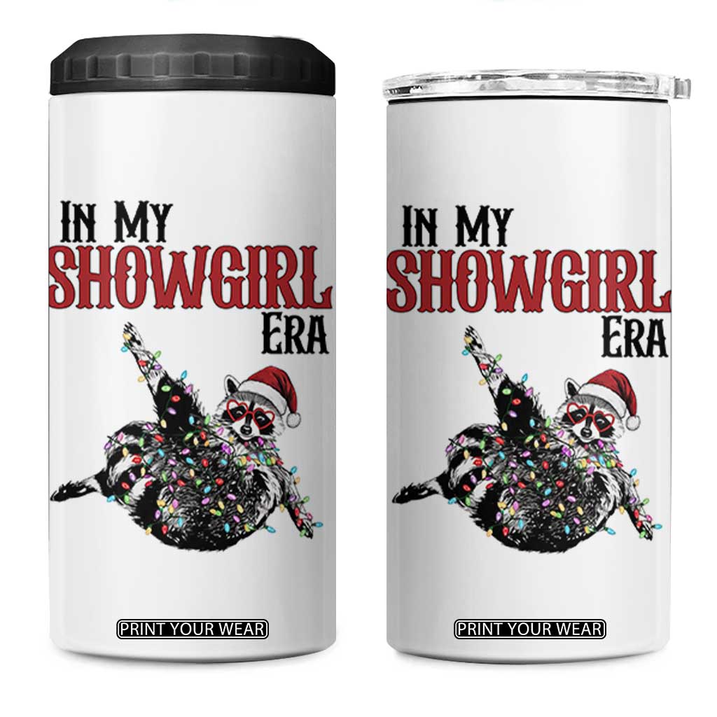 Funny Raccoon Christmas 4 in 1 Can Cooler Tumbler In My Costume Era TS14 One Size: 16 oz White Print Your Wear