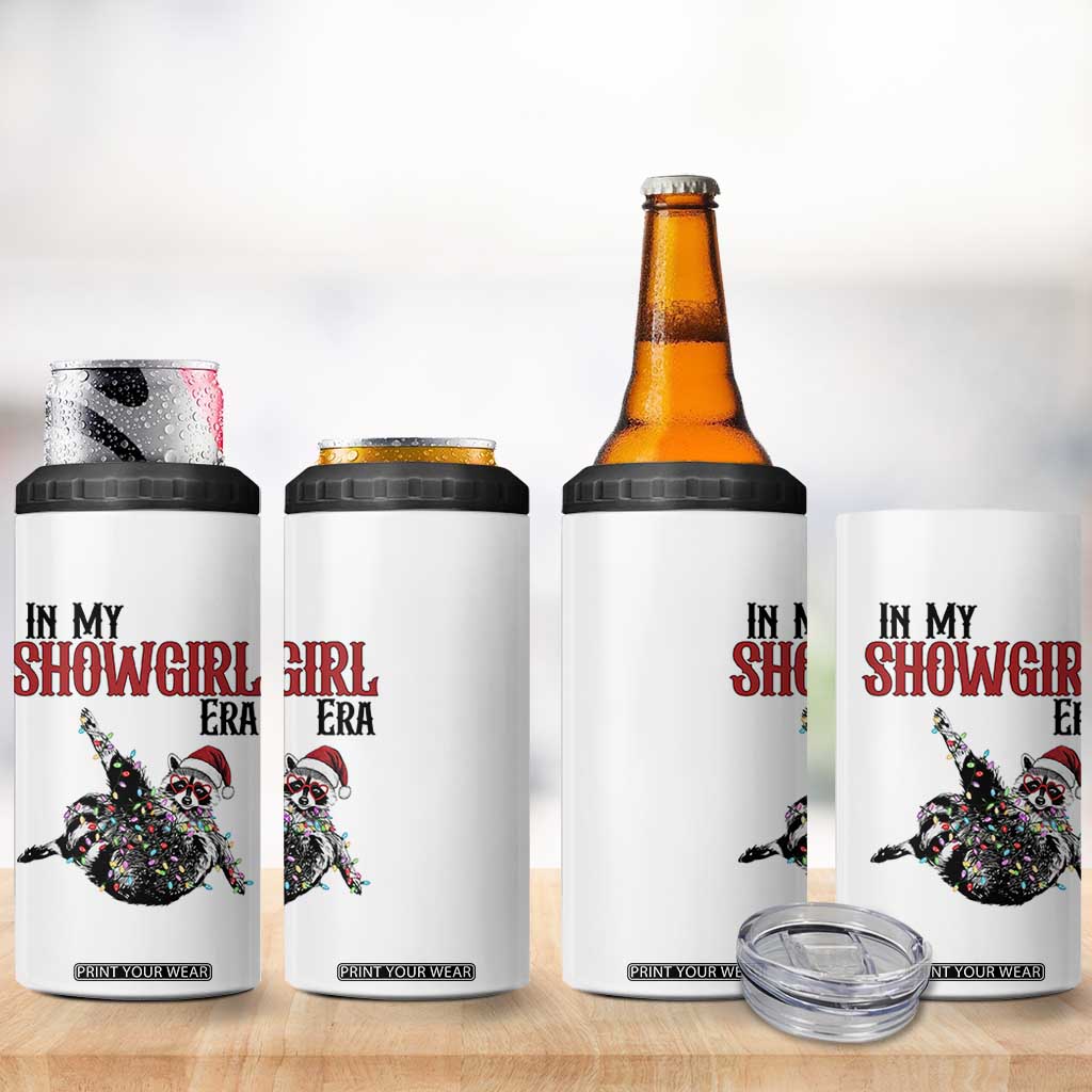 Funny Raccoon Christmas 4 in 1 Can Cooler Tumbler In My Costume Era TS14 Print Your Wear