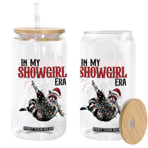 Funny Raccoon Christmas Glass Can In My Costume Era TS14 Print Your Wear