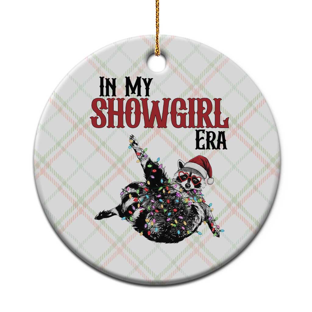 Funny Raccoon Christmas Ceramic Ornament In My Costume Era TS14 1pc Christmas Plaid Print Your Wear