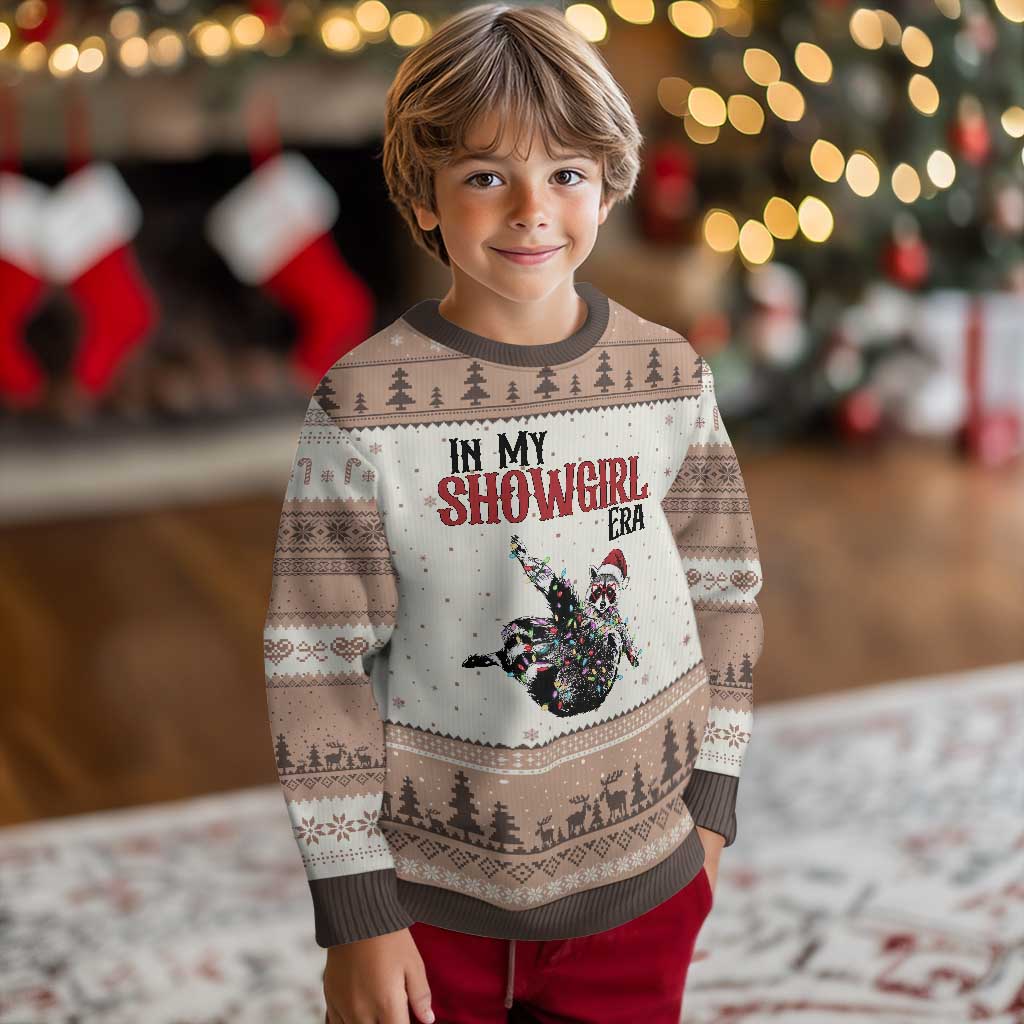 Funny Raccoon Xmas Ugly Christmas Sweater In My Costume Era TS14 Mocha Mousse Print Your Wear