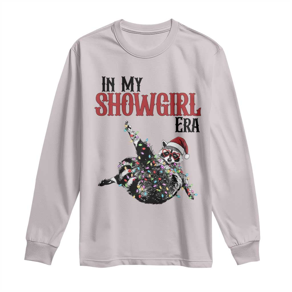 Funny Raccoon Christmas Long Sleeve Shirt In My Costume Era TS14 Ice Gray Print Your Wear