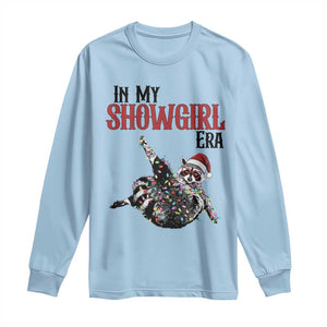 Funny Raccoon Christmas Long Sleeve Shirt In My Costume Era TS14 Light Blue Print Your Wear