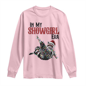 Funny Raccoon Christmas Long Sleeve Shirt In My Costume Era TS14 Light Pink Print Your Wear