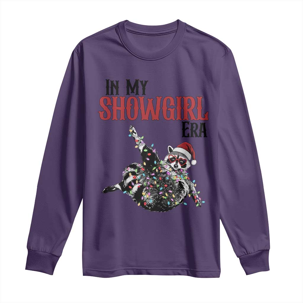 Funny Raccoon Christmas Long Sleeve Shirt In My Costume Era TS14 Purple Print Your Wear