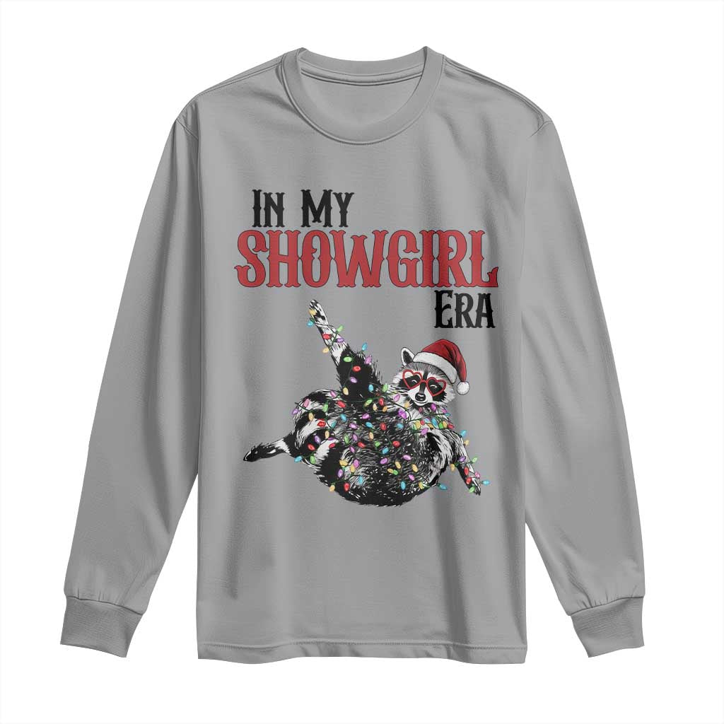 Funny Raccoon Christmas Long Sleeve Shirt In My Costume Era TS14 Sport Gray Print Your Wear