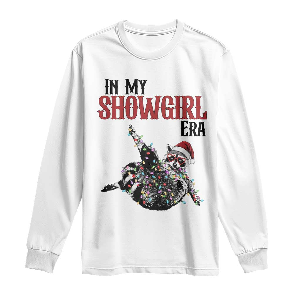 Funny Raccoon Christmas Long Sleeve Shirt In My Costume Era TS14 White Print Your Wear