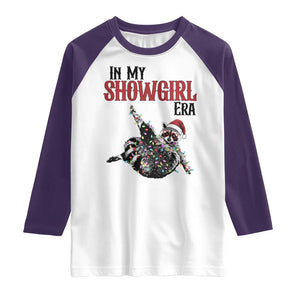 Funny Raccoon Christmas Raglan Shirt In My Costume Era TS14 White Purple Print Your Wear