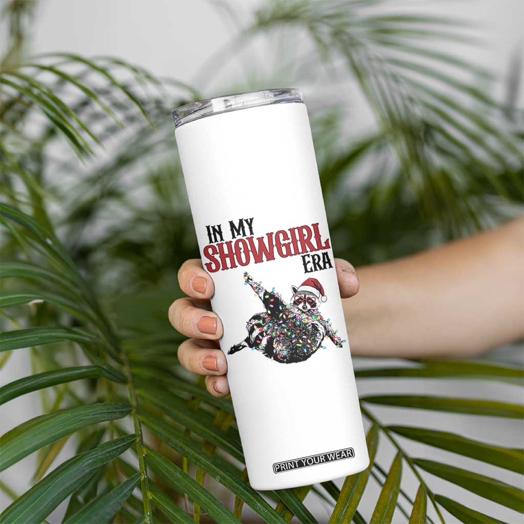 Funny Raccoon Christmas Skinny Tumbler In My Costume Era TS14 Print Your Wear