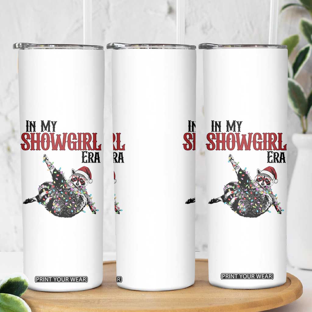 Funny Raccoon Christmas Skinny Tumbler In My Costume Era TS14 Print Your Wear
