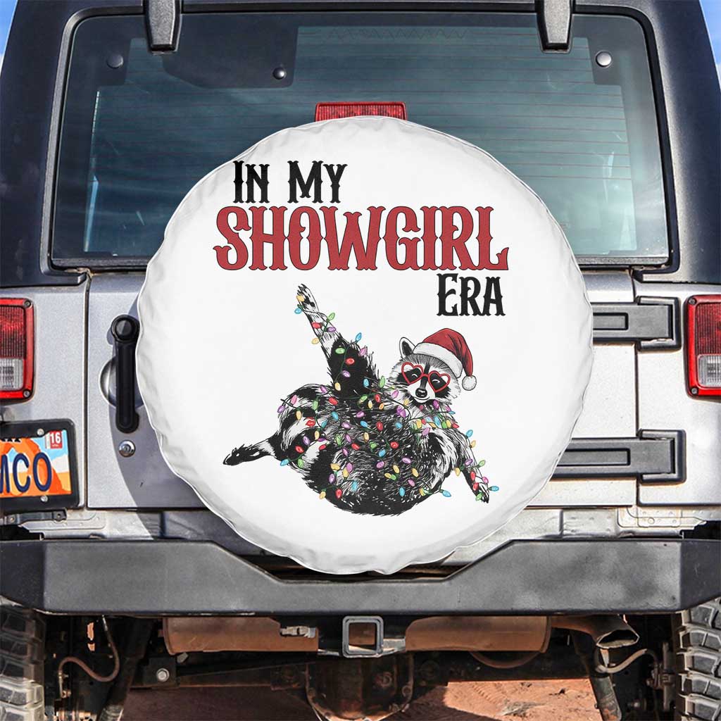 Funny Raccoon Christmas Spare Tire Cover In My Costume Era TS14 No hole White Print Your Wear