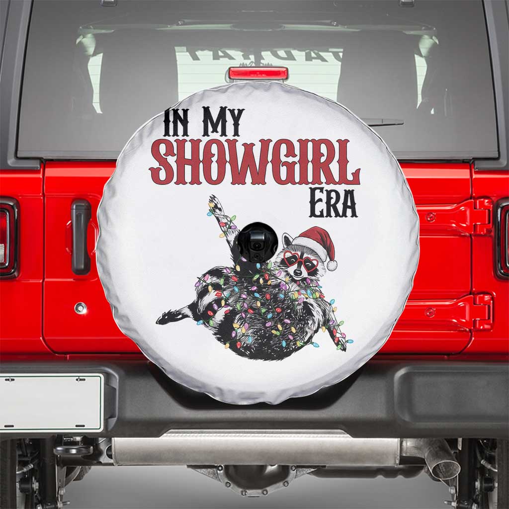 Funny Raccoon Christmas Spare Tire Cover In My Costume Era TS14 White Print Your Wear