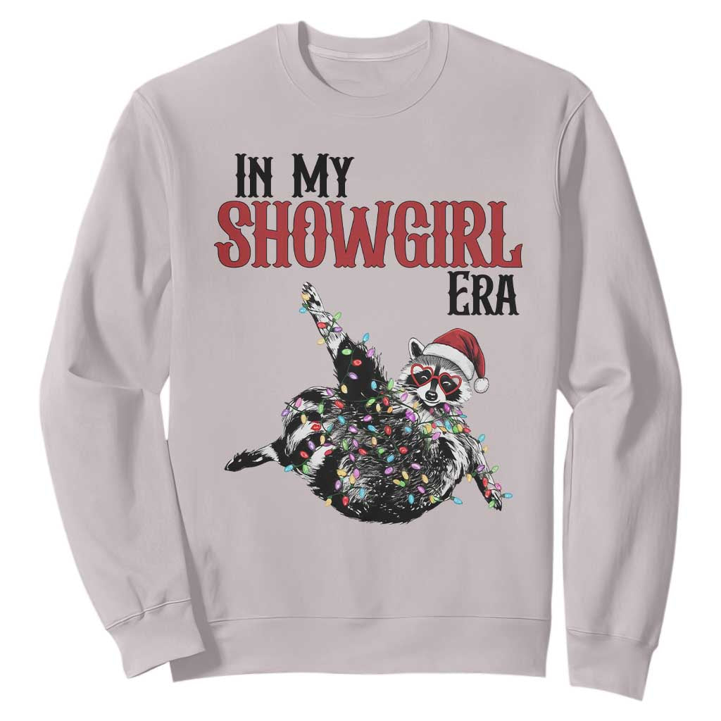 Funny Raccoon Christmas Sweatshirt In My Costume Era TS14 Ice Gray Print Your Wear