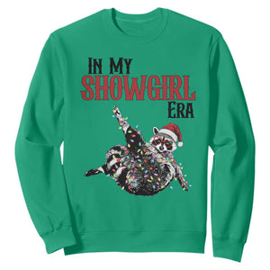 Funny Raccoon Christmas Sweatshirt In My Costume Era TS14 Irish Green Print Your Wear