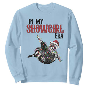 Funny Raccoon Christmas Sweatshirt In My Costume Era TS14 Light Blue Print Your Wear