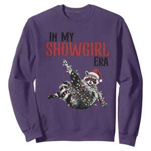 Funny Raccoon Christmas Sweatshirt In My Costume Era TS14 Purple Print Your Wear