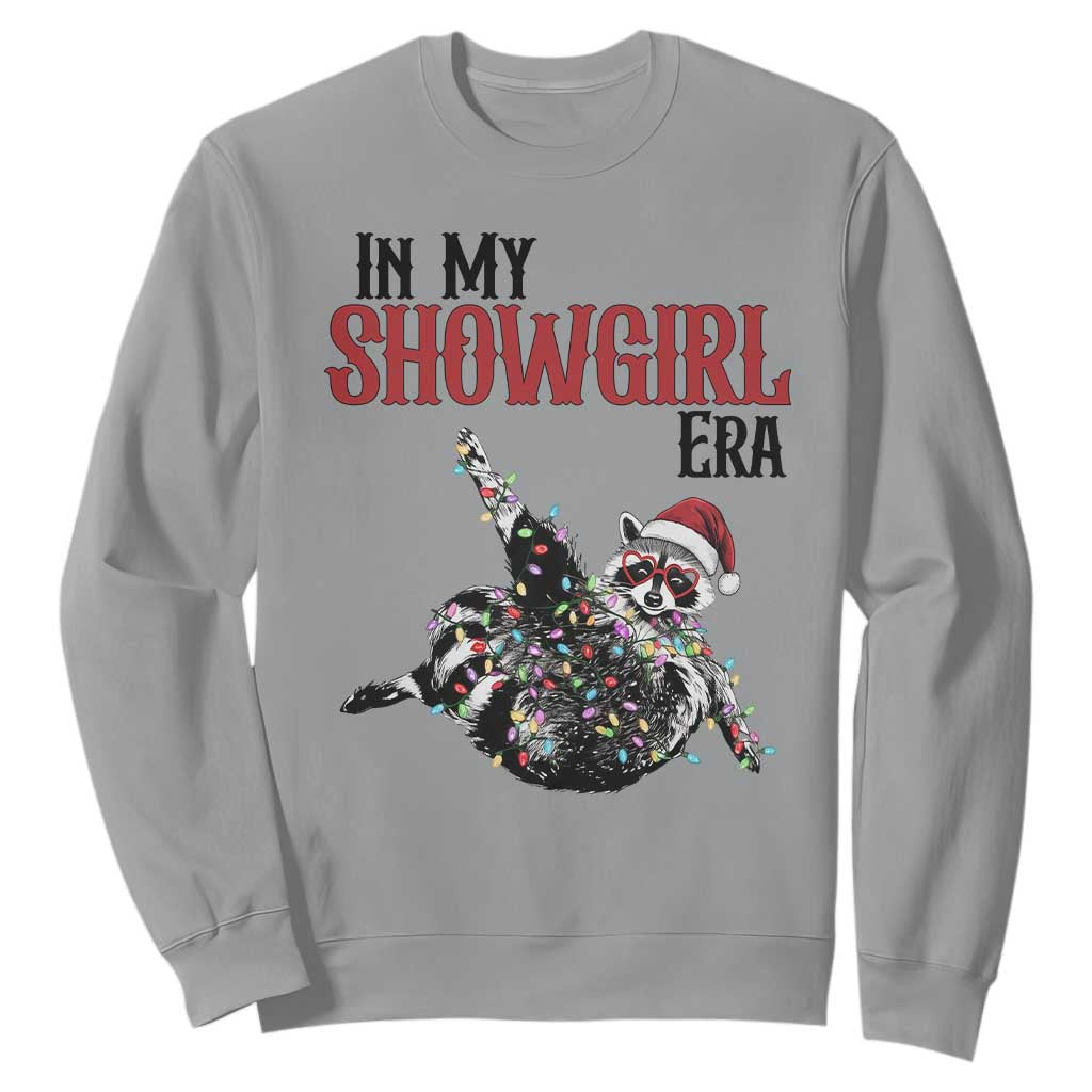 Funny Raccoon Christmas Sweatshirt In My Costume Era TS14 Sport Gray Print Your Wear