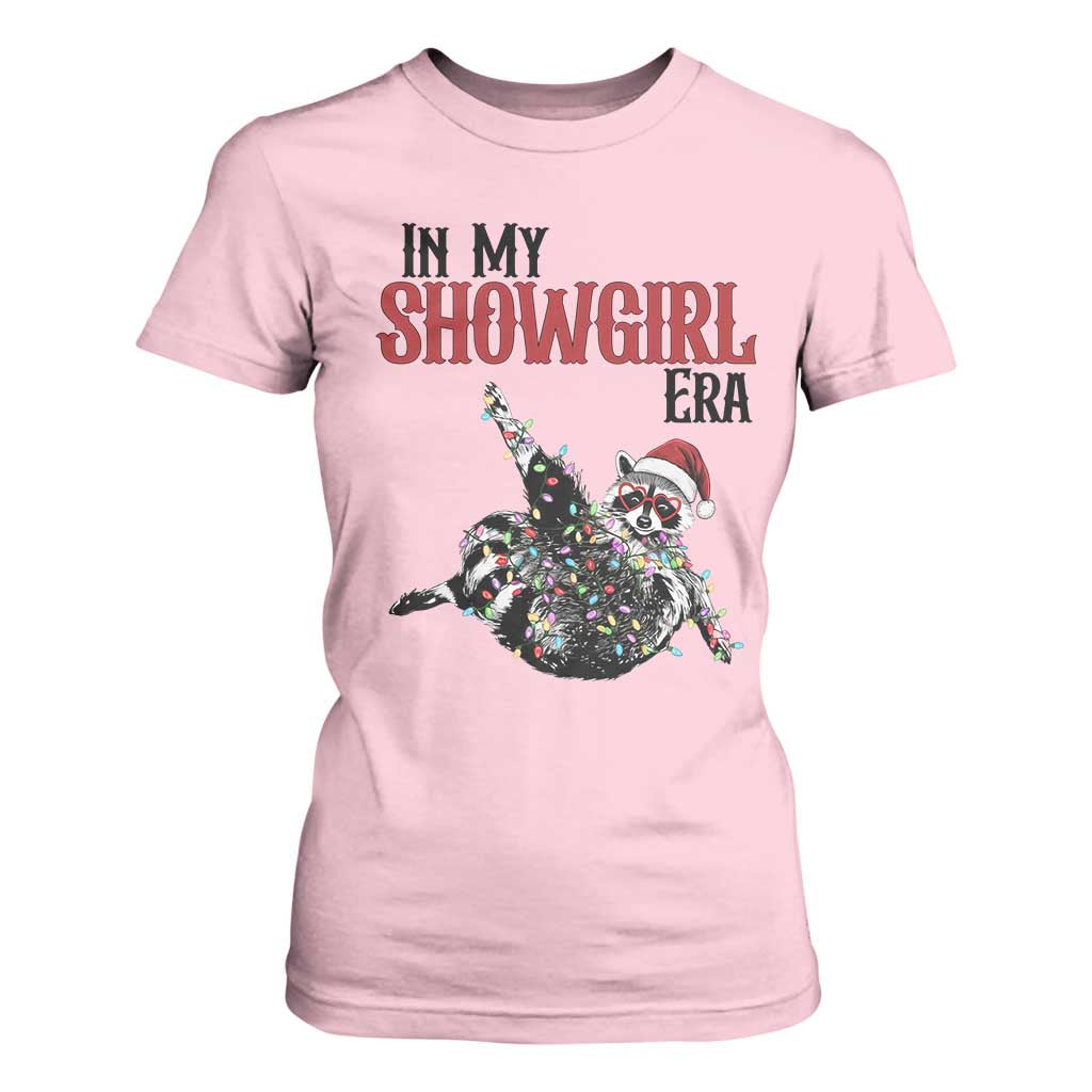 Funny Raccoon Christmas T Shirt For Women In My Costume Era TS14 Light Pink Print Your Wear