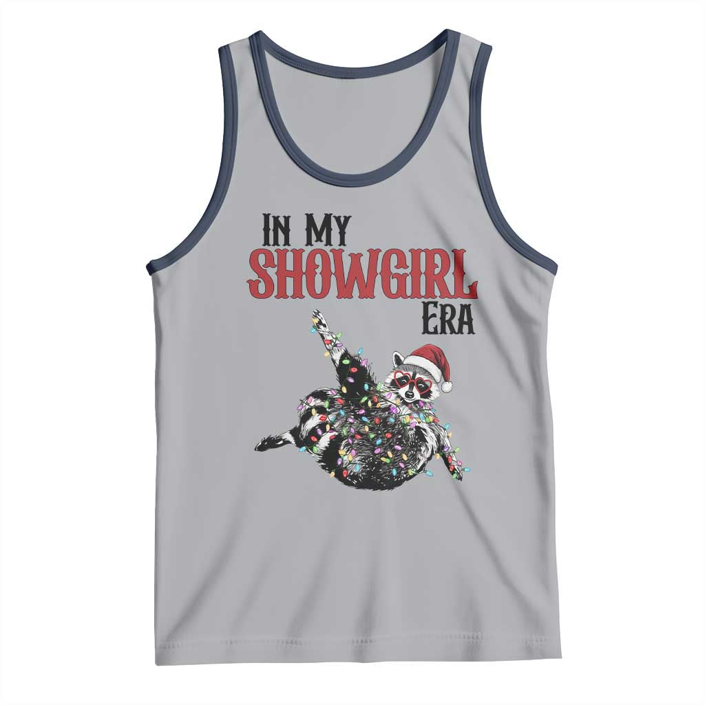 Funny Raccoon Christmas Tank Top In My Costume Era TS14 Athletic Heather Navy Print Your Wear