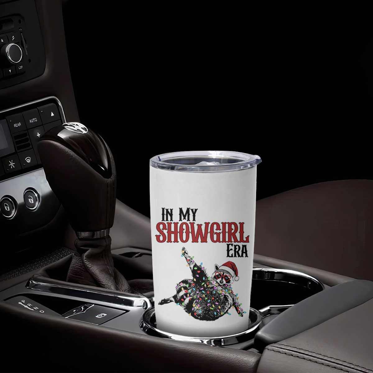 Funny Raccoon Christmas Tumbler Cup In My Costume Era TS14 Print Your Wear