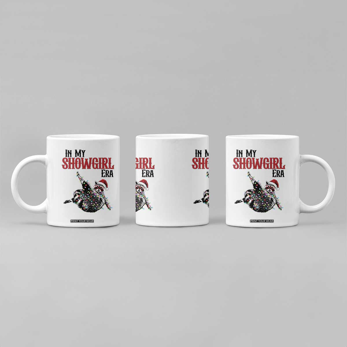 Funny Raccoon Christmas Coffee Mug In My Costume Era TS14 Print Your Wear