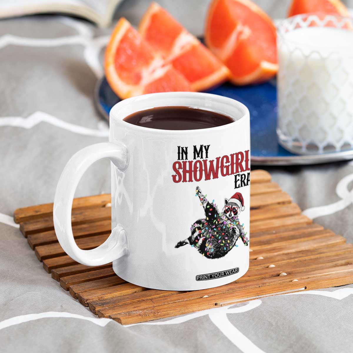 Funny Raccoon Christmas Coffee Mug In My Costume Era TS14 Print Your Wear