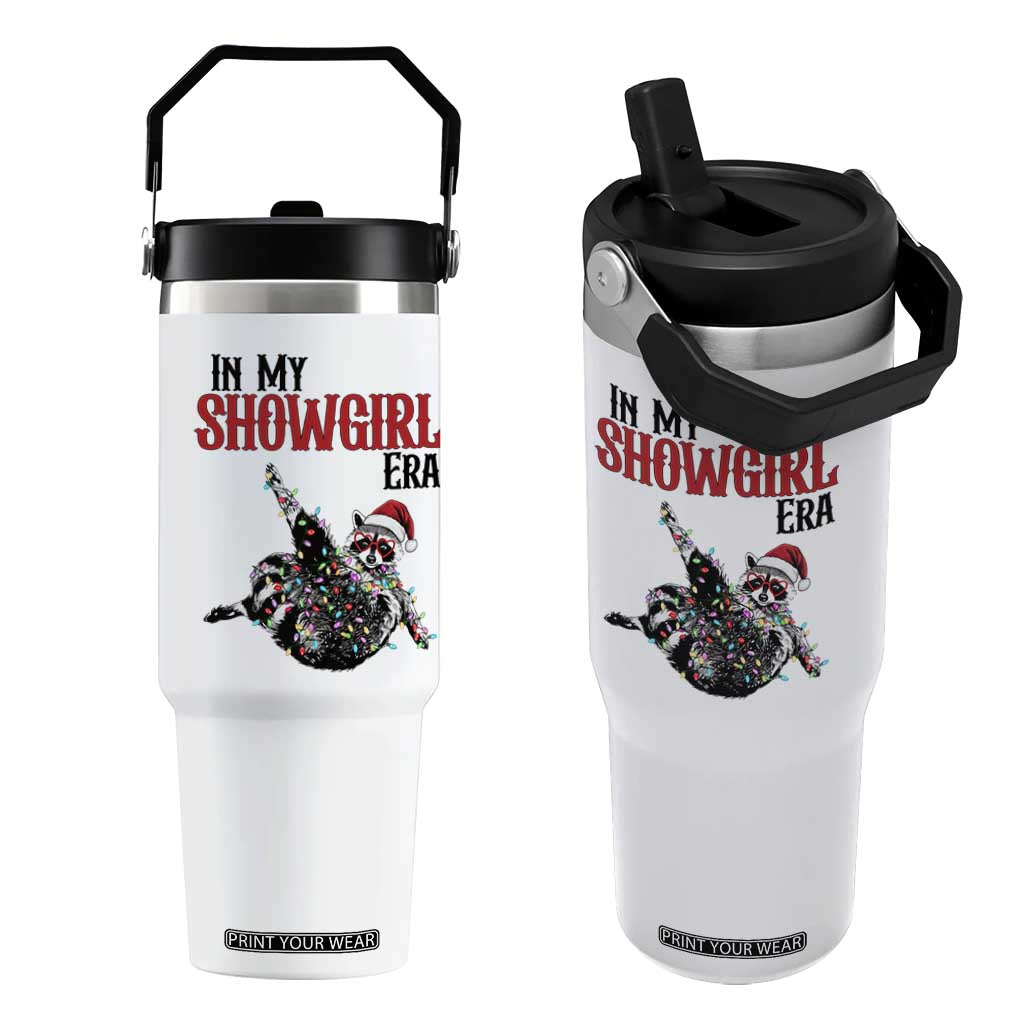 Funny Raccoon Christmas Flip Straw Tumbler In My Costume Era TS14 One Size: 30 oz White Print Your Wear