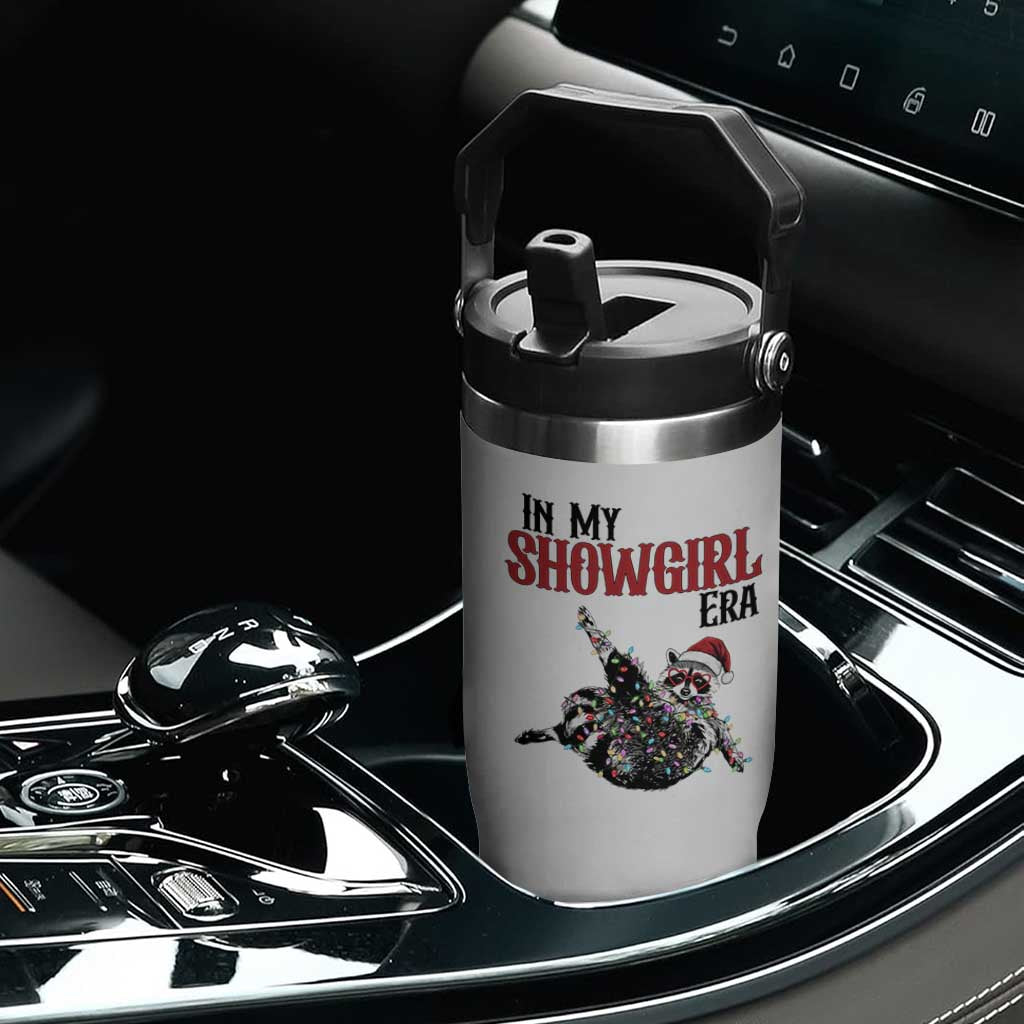 Funny Raccoon Christmas Flip Straw Tumbler In My Costume Era TS14 Print Your Wear