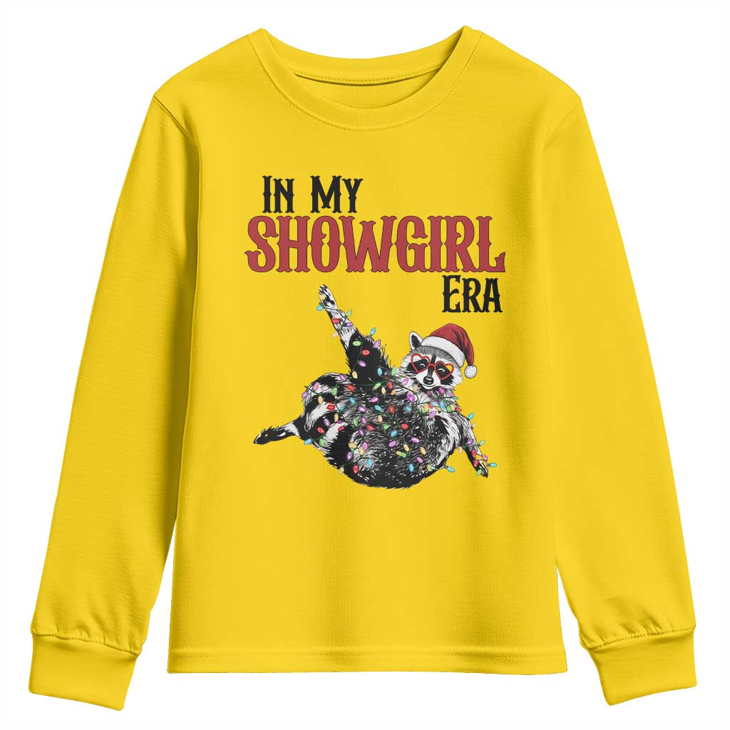 Funny Raccoon Christmas Youth Sweatshirt In My Costume Era TS14 Daisy Print Your Wear