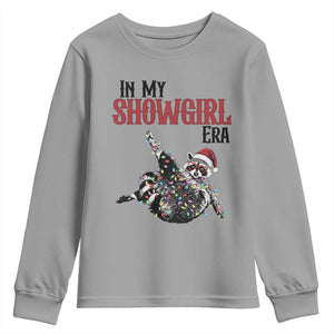 Funny Raccoon Christmas Youth Sweatshirt In My Costume Era TS14 Sport Gray Print Your Wear