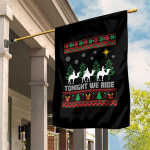 Tonight We Ride Garden Flag Three Wise Men Nativity Scene Christmas TS14 Print Your Wear