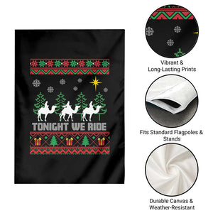 Tonight We Ride Garden Flag Three Wise Men Nativity Scene Christmas TS14 Print Your Wear