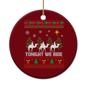 Tonight We Ride Ceramic Ornament Three Wise Men Nativity Scene Christmas TS14 1pc Red Print Your Wear