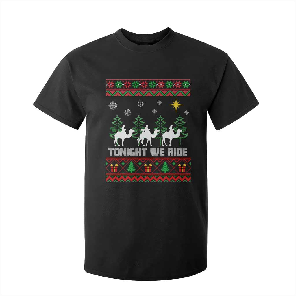 Tonight We Ride T Shirt For Kid Three Wise Men Nativity Scene Christmas TS14 Black Print Your Wear