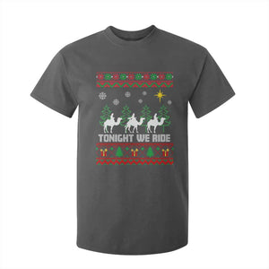 Tonight We Ride T Shirt For Kid Three Wise Men Nativity Scene Christmas TS14 Dark Heather Print Your Wear