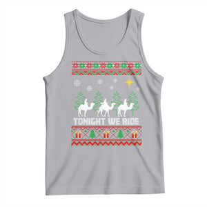 Tonight We Ride Tank Top Three Wise Men Nativity Scene Christmas TS14 Athletic Heather Print Your Wear
