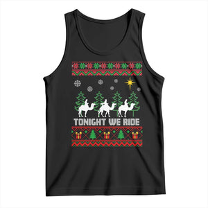 Tonight We Ride Tank Top Three Wise Men Nativity Scene Christmas TS14 Black Print Your Wear
