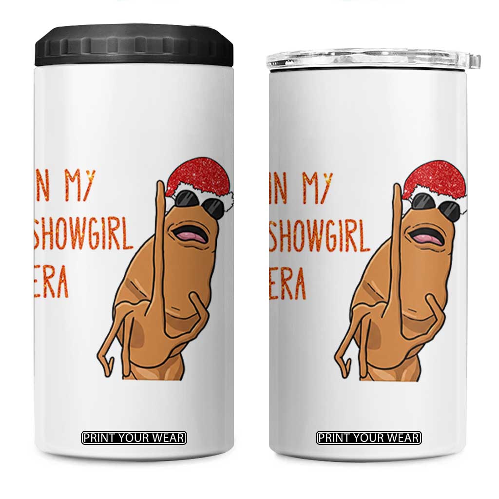 Marcus The Worm Christmas Meme 4 in 1 Can Cooler Tumbler In My Costume Era TS14 One Size: 16 oz White Print Your Wear
