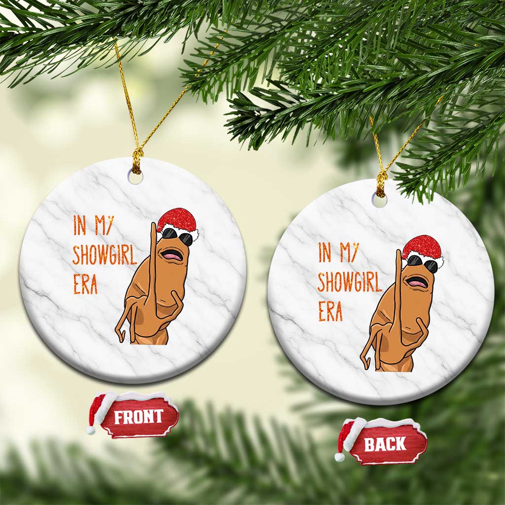 Marcus The Worm Christmas Meme Ceramic Ornament In My Costume Era TS14 1pc White Marble Print Your Wear