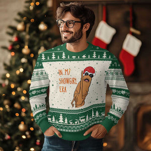 Marcus The Worm Xmas Meme Ugly Christmas Sweater In My Costume Era TS14 Beige Green Print Your Wear
