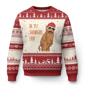 Marcus The Worm Xmas Meme Ugly Christmas Sweater In My Costume Era TS14 Beige Red Print Your Wear