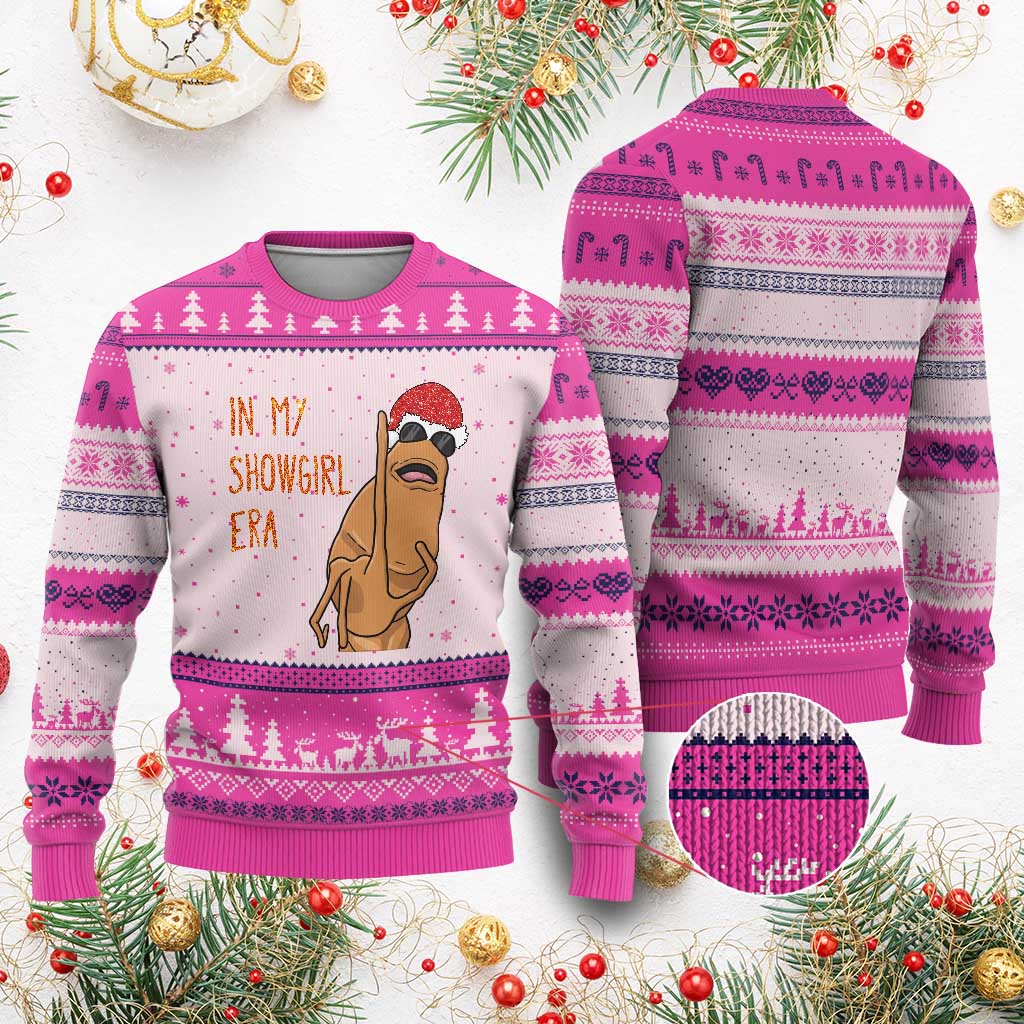Marcus The Worm Xmas Meme Ugly Christmas Sweater In My Costume Era TS14 Hot Pink Print Your Wear